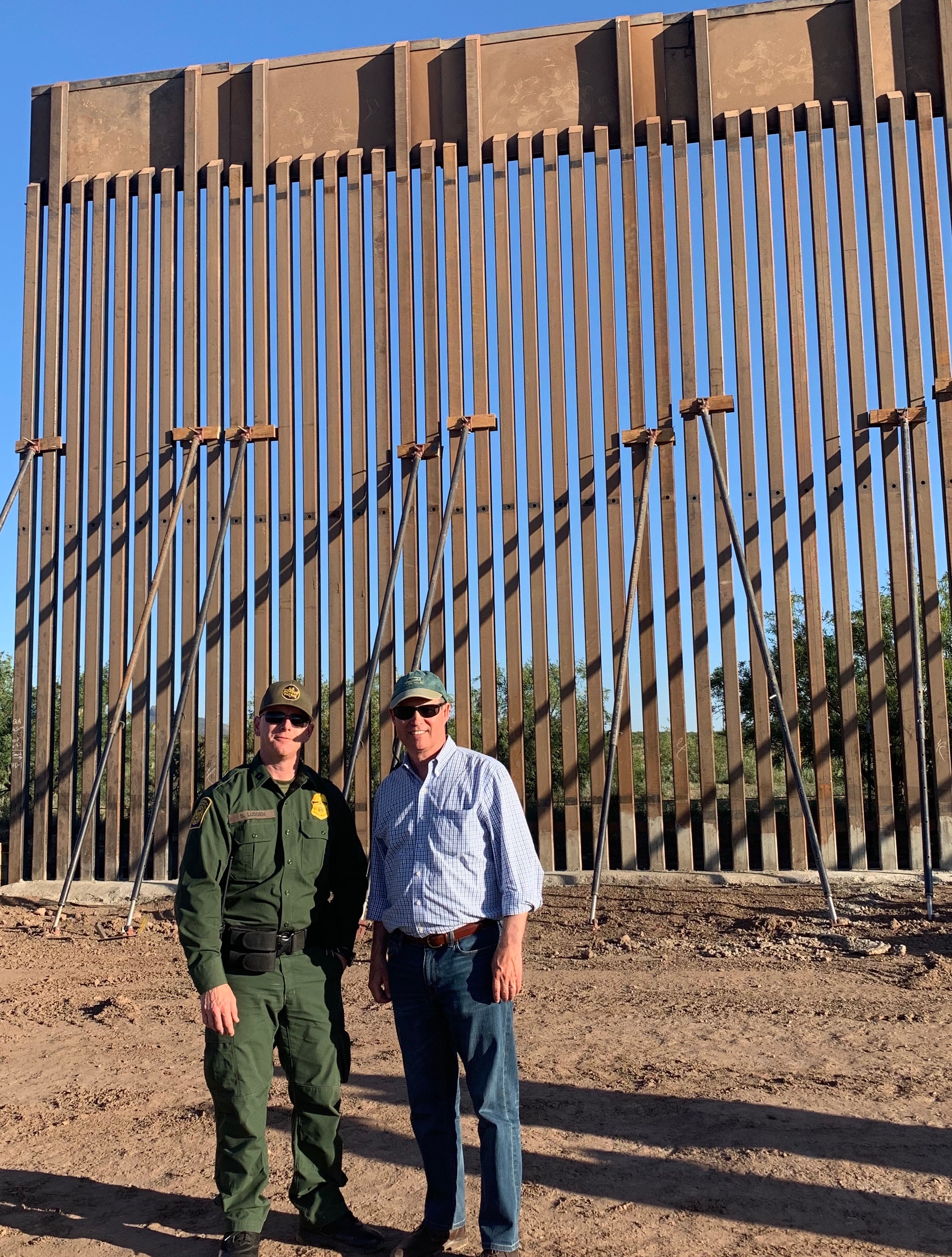 Murphy pictured with Agent Shaun Ludden